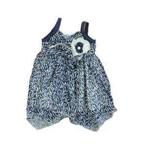 Isabella & Chloe Girls Blue | White Dress size: 2T